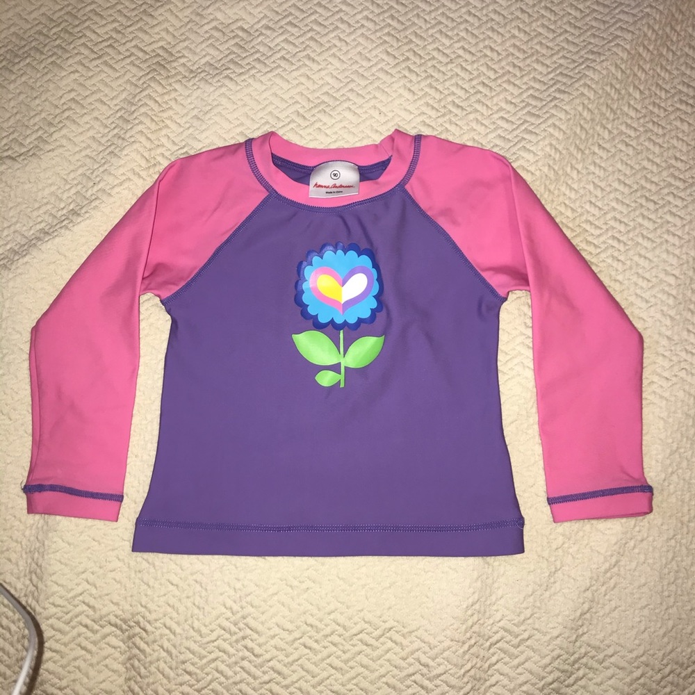 Hanna Anderson long sleeve rash guard sz 90 3t
